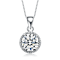 CZ Solitaire Pendant In Sterling Silver