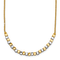 14K Two-tone Beaded 18-inch Necklace