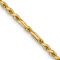 14k Yellow Gold 2.25mm Solid Diamond-cut Milano Rope 24 Inch Chain