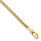 14k Yellow Gold 2.3mm Flat Wheat Link Bracelet