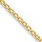 14k Yellow Gold 1.8mm Bismark Flat 20 Inch Chain