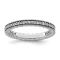 Sterling Silver Stackable Expressions Polished Diamond Ring 0.288ctw
