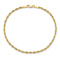 10k Yellow Gold 2.25mm Diamond-Cut Rope Link Bracelet