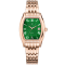 Christian Van Sant Women's Gemma Green Dial, Rose Stainless Steel Watch