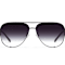 Quay High Key Micro Black Aviator Frame / Smoke Lenses Sunglasses