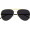 Gucci Gold Tone and Havana Frame / Gray Lens Aviator Sunglasses