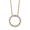 14K Yellow Gold Lab Grown Diamond VS/SI GH, Circle Necklace
