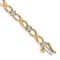 14k Yellow Gold and 14k White Gold with Rhodium over 14k Yellow Gold
Diamond Infinity Bracelet