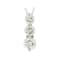 White Lab-Grown Diamond 14k White Gold 3-Stone Pendant With Chain 1.50ctw
