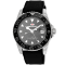 Seapro Men's Agent GMT Gray Dial Black Rubber Strap Watch