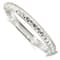 Sterling Silver Polished and Diamond-cut 7.25mm Hinged Bangle