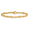 14k Yellow Gold 5mm Hand-polished Fancy Link Bracelet