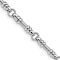 Rhodium Over 14k White Gold 3.5mm Hand-polished and Textured Fancy Link Bracelet