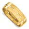 14K Yellow Gold Basket Weave Wide Bangle