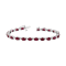 11.40ctw Ruby and Diamond Bracelet set in 14k White Gold
