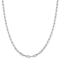 Sterling Silver 4.25mm Elongated Open Link Chain Necklace