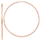 14k Rose Gold 2 1/2" Polished Endless Hoop Earrings
