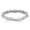 Sterling Silver Stackable Expressions Diamond Ring 0.112ctw