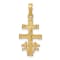 14K Yellow Gold Cara Vaca Crucifix Pendant