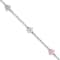 Rhodium Over Sterling Silver  Enamel Flower with 0.75-inch Extension
Children's Bracelet