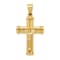 14K Yellow Gold Reversible Crucifix Pendant