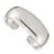 Sterling Silver Solid Polished Plain Cuff Bracelet