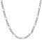 Robert Alton Men's Figaro Chain Necklace 3.5mm In Stainless Steel 24 Inch