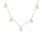 Lab-Grown Diamond Asscher-Cut Bezel Set Station Necklace In 14K Yellow
Gold 2.00ctw