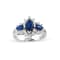 1.75ctw Marquise Sapphire and Diamond Ring in 14k White Gold