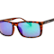 Prive Revaux Man Made Deep Chocolate Tortoise Frame / Blue-Green Mirror
Lenses Rectangle Sunglasses
