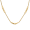 14K Yellow Gold Polished and Diamond-cut Fancy Link Rope Necklace