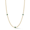 Sterling Statements 14K Yellow Gold Over Sterling Silver 3-Stone Green
CZ Curb Chain Necklace