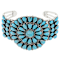Kingman Turquoise Cuff Bracelet In Sterling Silver