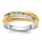 14K Yellow and White Gold Lab Grown Diamond SI1/SI2, G H I, Men's Band