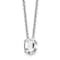 White Lab-Grown Diamond F VS 14K White Gold "C" Initial
Necklace 1.80ct