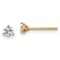 White Lab-Grown Diamond 14k Yellow Gold G-H SI Martini Stud Earrings 0.33ctw