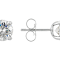 5.00ctw Diamond Simulant Stud Earrings In Sterling Silver