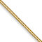 14k Yellow Gold 0.8mm Solid Round Snake 22 Inch Chain