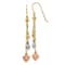 14K Yellow Gold, 14K White Gold and 14K Rose Gold Diamond-Cut Puff Heart
Dangle Earrings