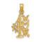 14K Yellow Gold Number 1 MOM Charm