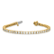 14K Yellow Gold 5.00 ct. Colorless Moissanite 4 Prong Tennis Bracelet