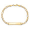 10k Yellow Gold Figaro Link ID Bracelet