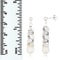 White Cultured Freshwater Pearl Rhodium Over Sterling Silver 7-8mm Drop Earrings