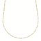 14k Gold 2mm Figaro Hollow Chain Necklace