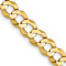 14k Yellow Gold 5.9mm Solid Flat Cuban 18 Inch Chain