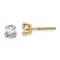 14K Yellow Gold Certified Lab Grown Diamond 1ct. VS/SI GH+, Screw Back Earrings