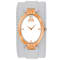 Jivago Women's Good luck White Dial, Rose Bezel, White Leather Strap Watch
