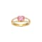 Pink And White Cubic Zirconia 18K Gold Over Sterling Silver Ring 1.72ctw