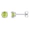 Peridot 14K White Gold Earrings 1.12ctw