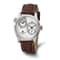 Charles Hubert Men's Stainless Steel Silver Dial Dual Time Watch
